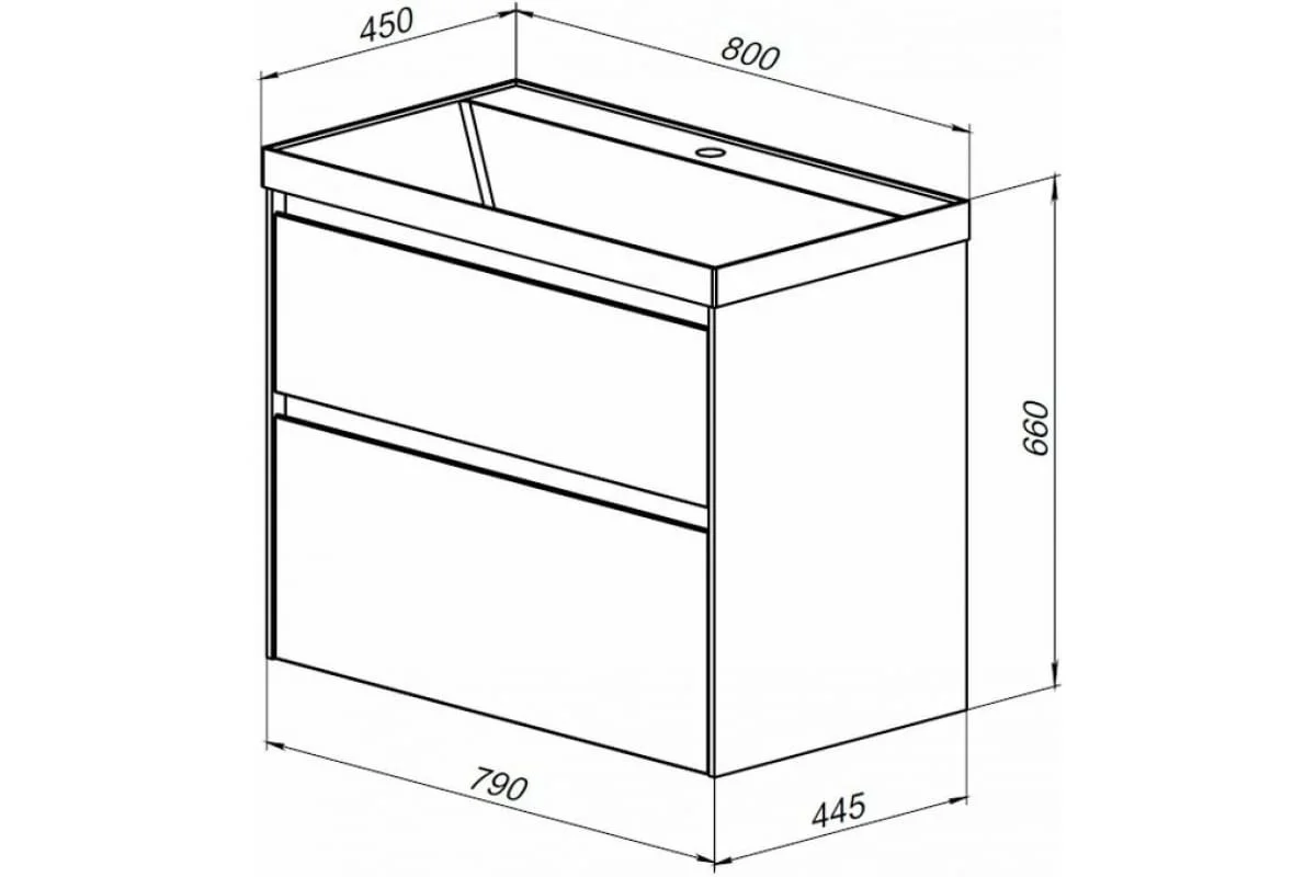 Приобрести aquanet раковина орлеан 80х45 см, белая