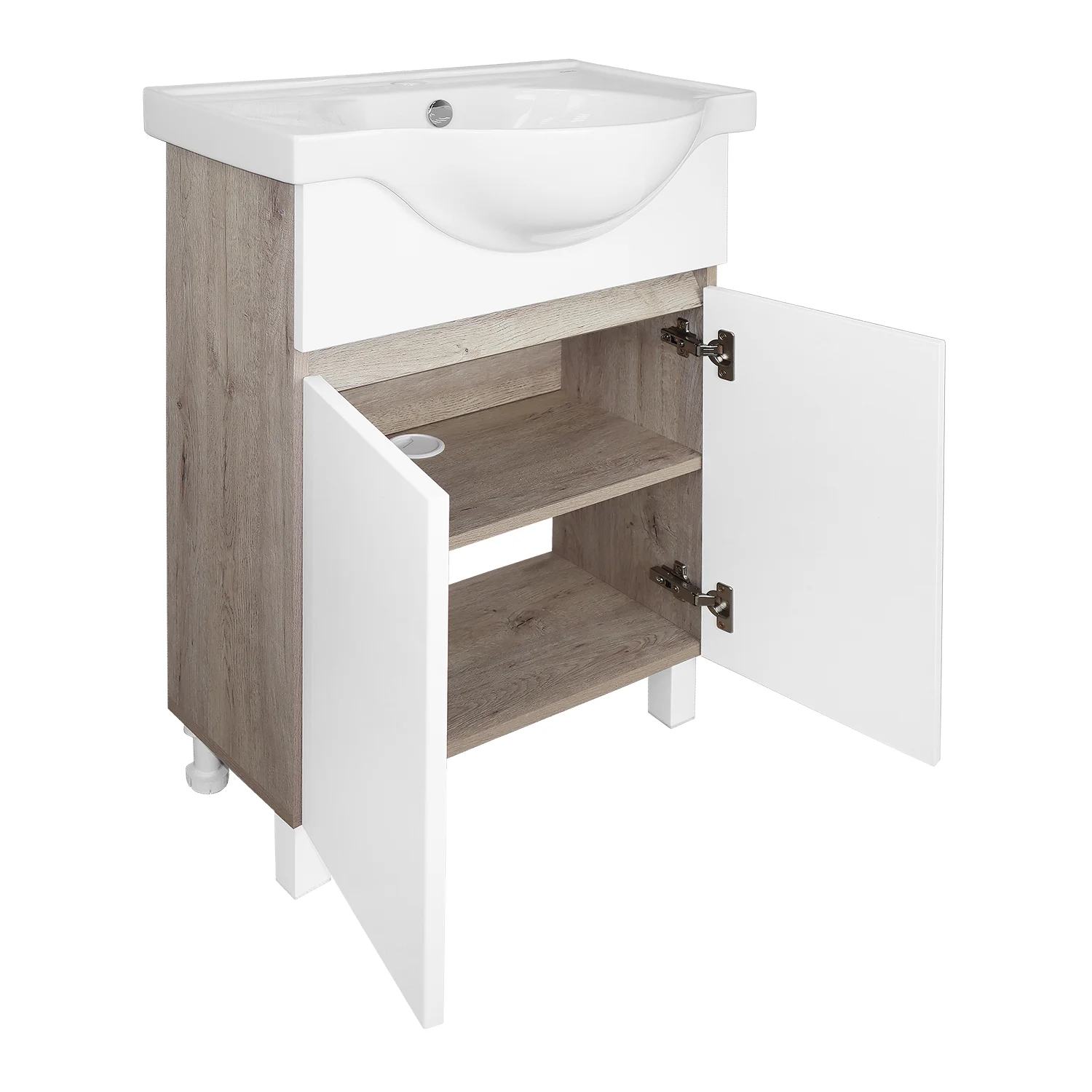 Приобрести loranto тумба напольная с раковиной глория 60 н 60х76 см, дуб кантри (cs00090159)