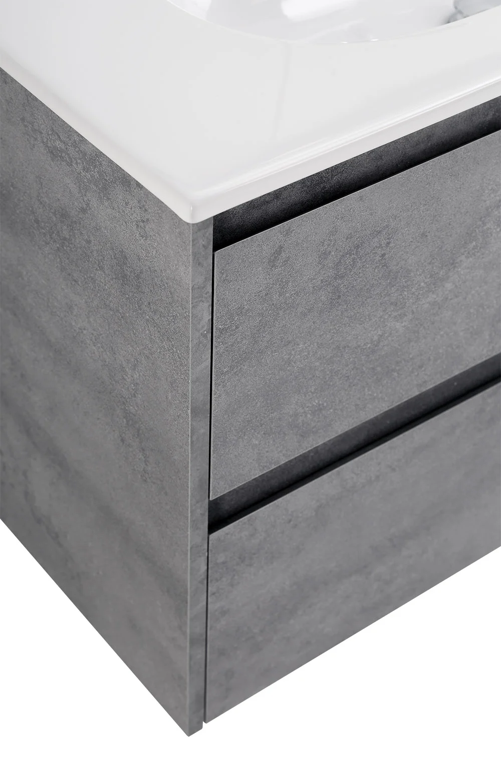 Приобрести belbagno тумба с раковиной kraft 80 см, подвесная cemento grigio, белая раковина