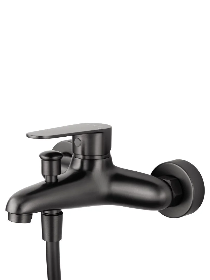 Приобрести смеситель для ванны с душевым гарнитуром wonzon & woghand alfa, темный графит (ww-ae3201-bgg)