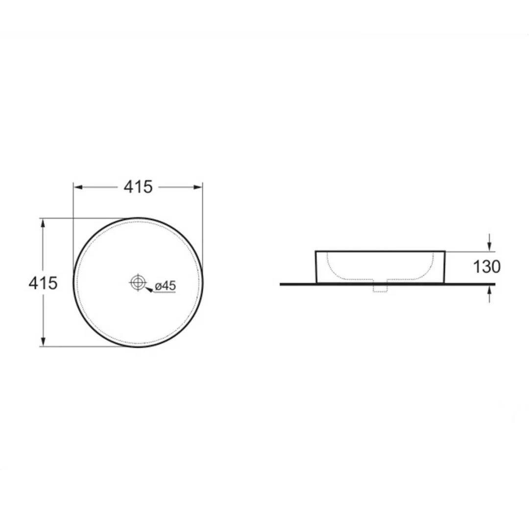 Приобрести vincea раковина накладная 41х41 см, черная матовая vbs-104mb