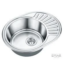 Emar Кухонная мойка 57х47 см, хром EMAR 5745