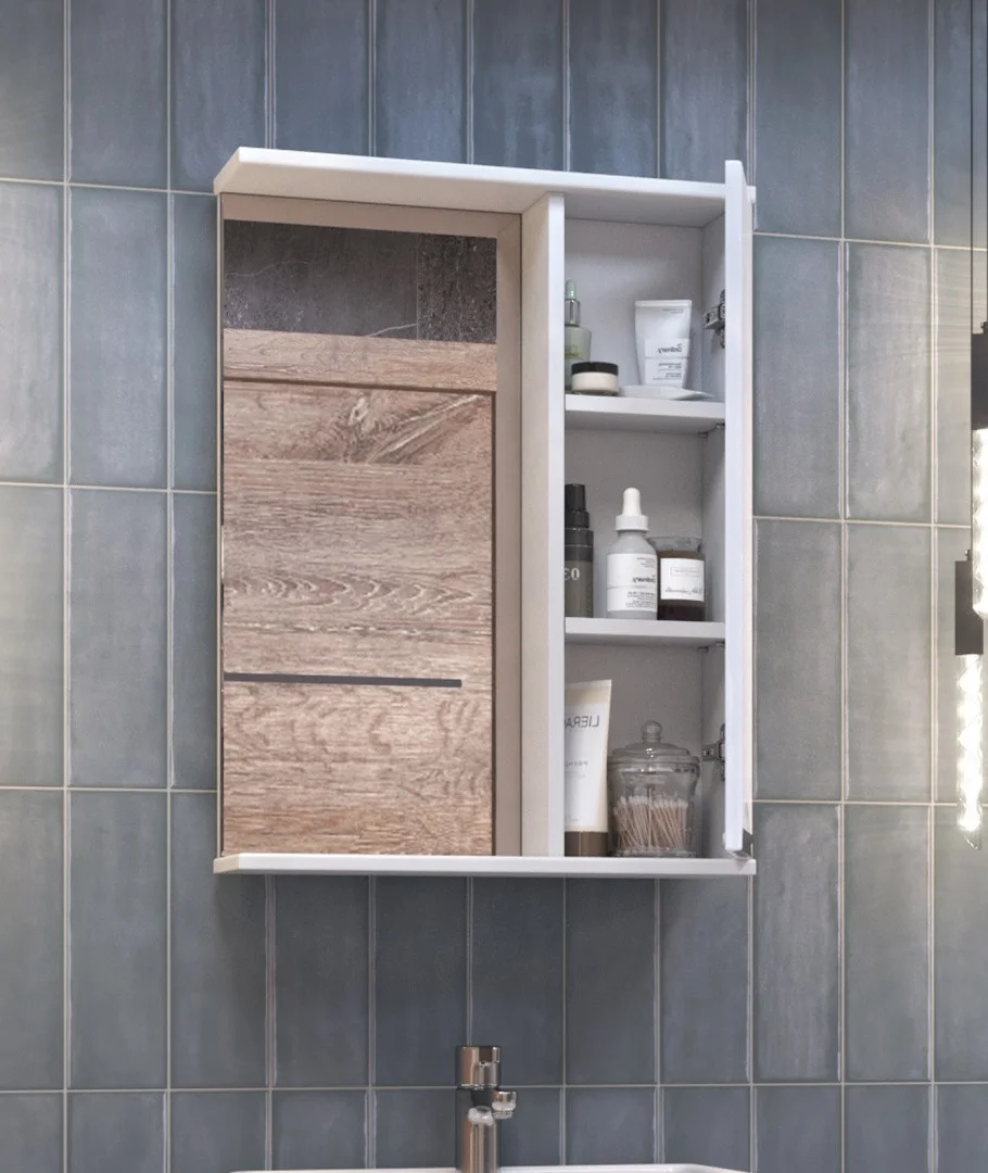 Приобрести vigo зеркало-шкаф callao 50 см, без подсветки, правое, белое z.cal.50.r