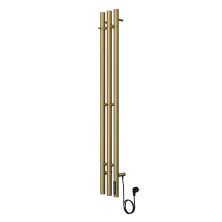 Terminus Полотенцесушитель ТРЭ 156х1200 см, электрический, круглый профиль, золото