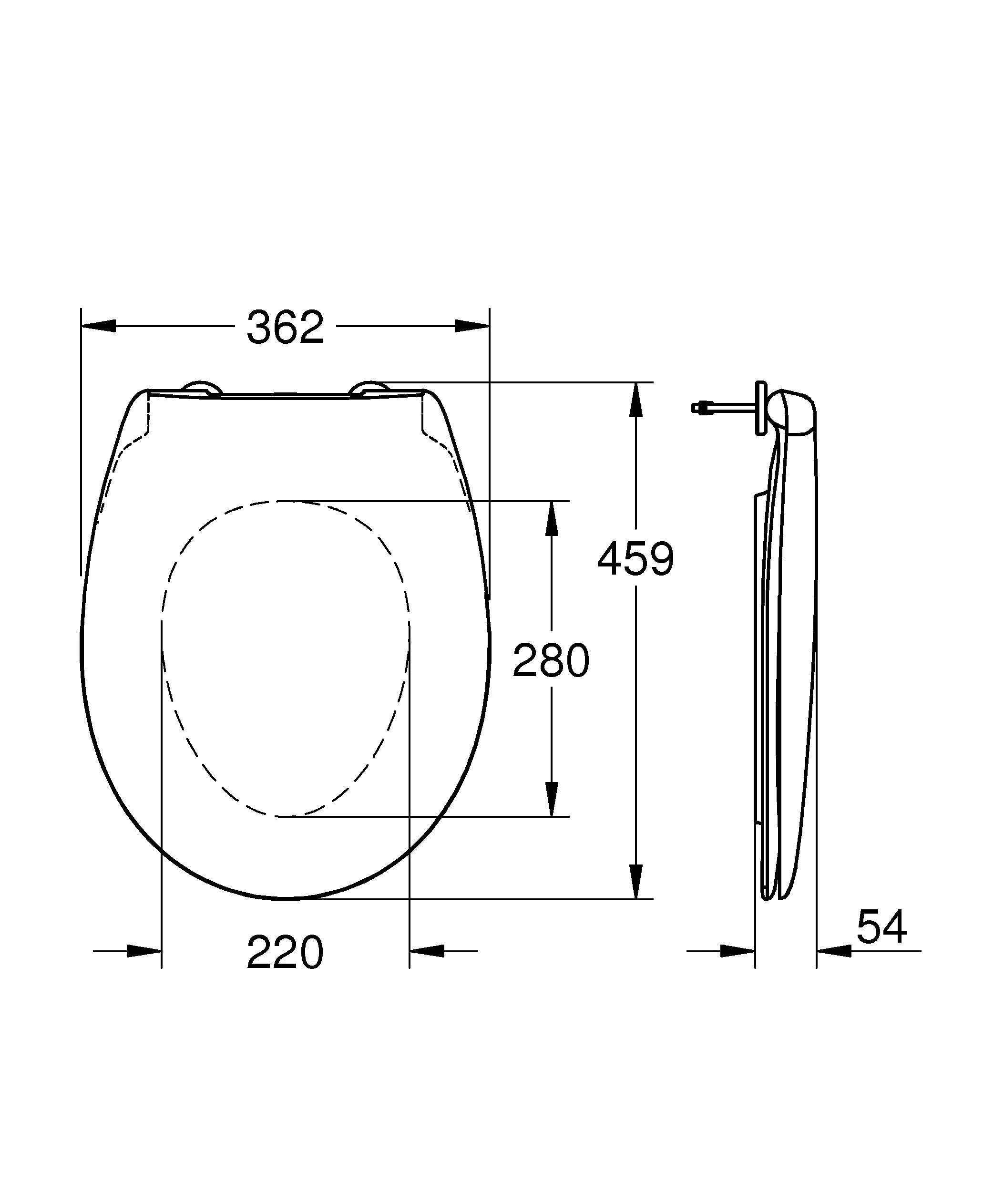 Приобрести сидение для унитаза с микролифтом grohe bau ceramic, белое 39493000