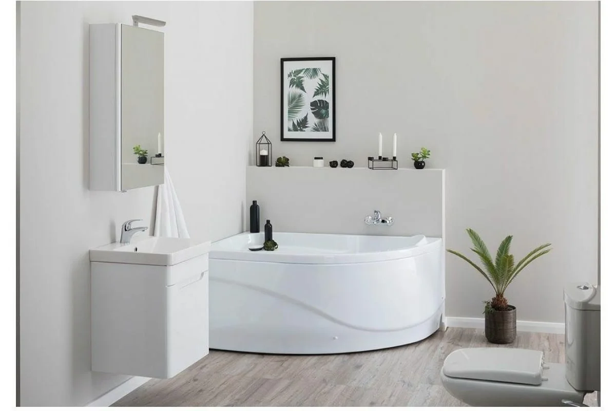 Приобрести aquanet акриловая ванна graciosa 150x90 см, белая, левая