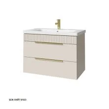 Caprigo Тумба с раковиной MONBAR 80 см, светло бежевая 36312 9