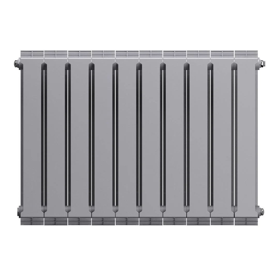 Приобрести royal thermo радиатор биметаллический pianoforte 500 /silver satin ( серебристый ) - 10 секц.