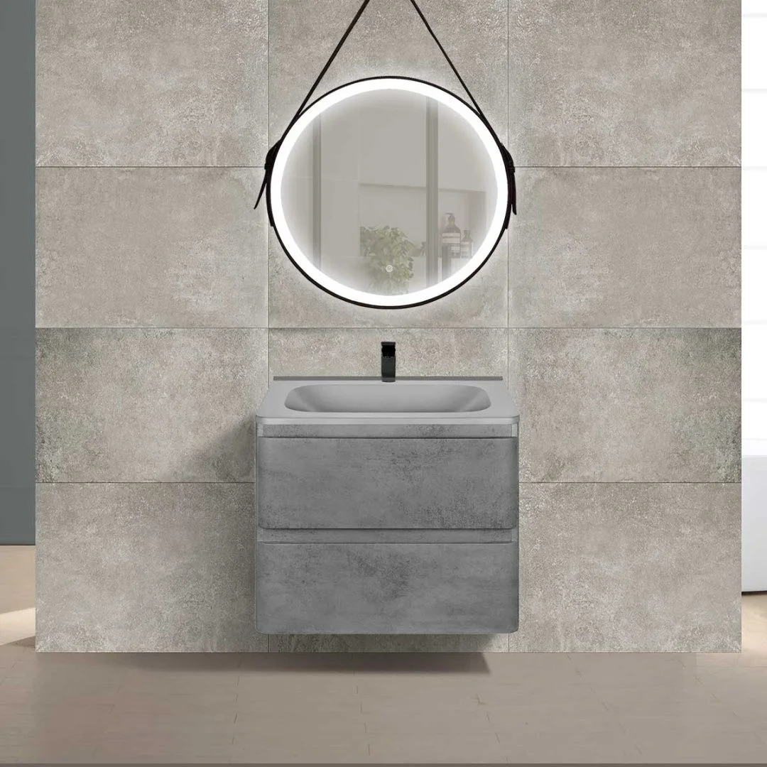 Приобрести vincea тумба подвесная vico 60 см, бетон с серой матовой раковиной vmc-2v600bt;vcb-2vp600g