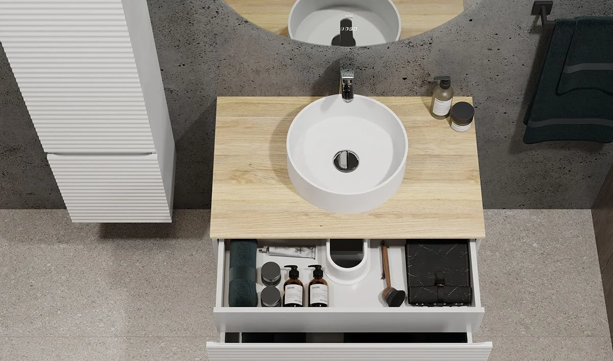 Приобрести jorno тумба подвесная cossety 80 см со столешницей, белая