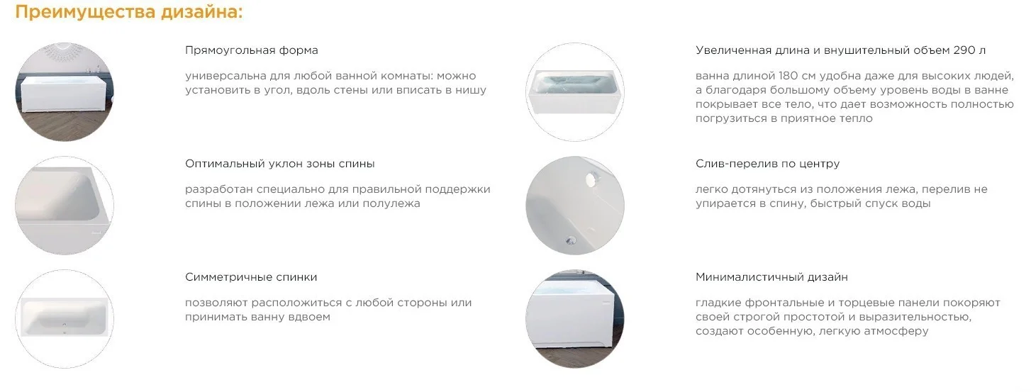 Приобрести акриловая ванна радомир прованс 180x80 см ( комплект каркас и слив )