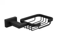 Мыльница настенная прямоугольная Vieir V5004C черный