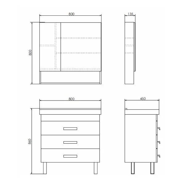 Приобрести сomforty тумба с раковиной никосия-80н белый глянец