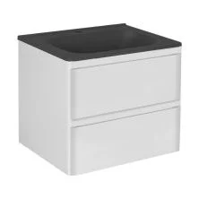 Vincea Тумба подвесная Vico 60 см, белая с черной матовой раковиной VMC-2V600GW;VCB-2VP600B