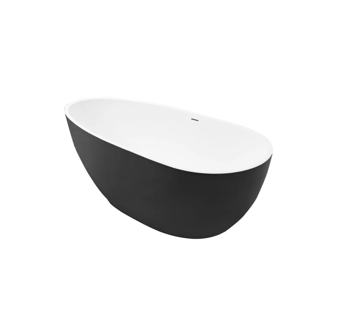Приобрести grossman отдельностоящая ванна fly 160x80 см, черная gr-1102