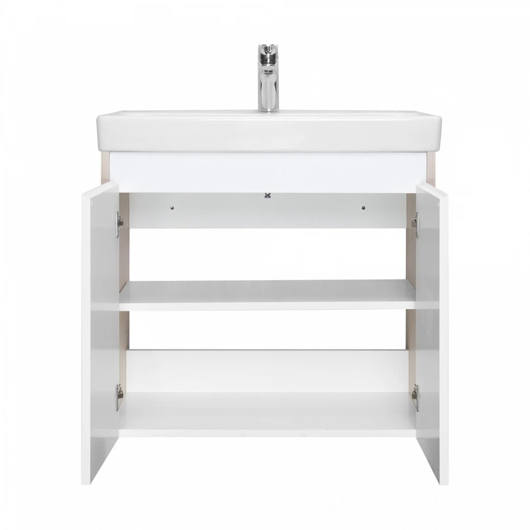 Приобрести акватон тумба c раковиной сканди 70 doors универсальная, белый/дуб верона