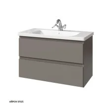 Caprigo Тумба с раковиной подвесная Forte 80 см, темно бежевая 36113-SF025