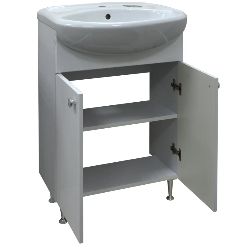 Приобрести loranto тумба напольная с раковиной моника new 50х80 см, белая (cs00076238)