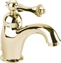 CEZARES Смеситель для раковины MARGOT с донным клапаном, золото MARGOT-LSM1-03/24-M