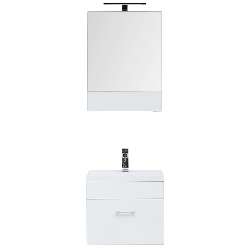 Приобрести aquanet тумба с раковиной верона 50 см, белая (подвесная 1 ящик)