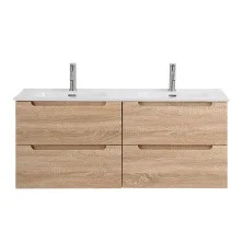 BelBagno Тумба с раковиной ETNA 120 см, подвесная Rovere Bianco, белая раковина