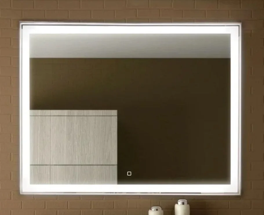 Приобрести continent зеркало с подсветкой aralia 120х80 см, сенсорный включатель, серое