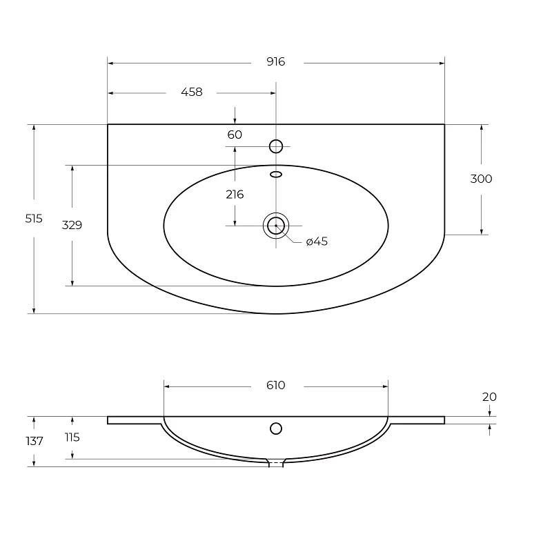 Приобрести cezares тумба подвесная с раковиной eden 91 см bianco lucido, белая 55146