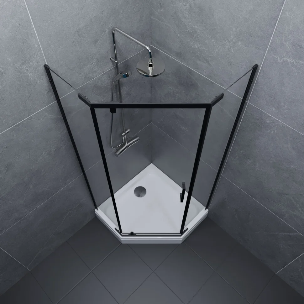 Приобрести triton душевое ограждение дека а 90x90 см, черное щ0000059782