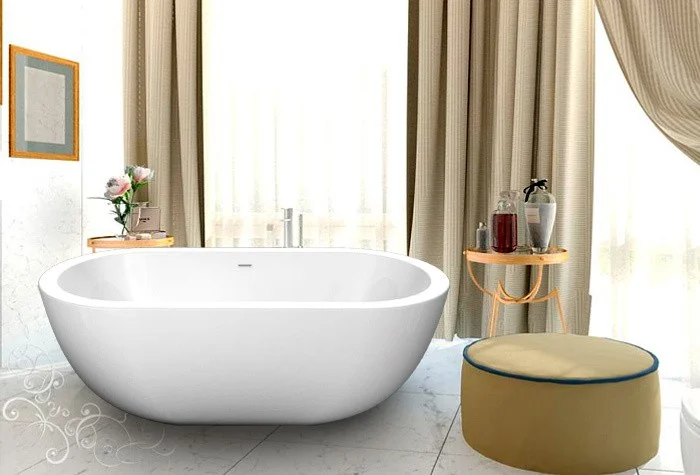 Приобрести ванна акриловая отдельностоящая belbagno 170х80 см, bb13-1700