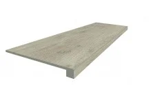 Ступень Coliseumgres Brenta White 33х90см, светло серая, фронтальная