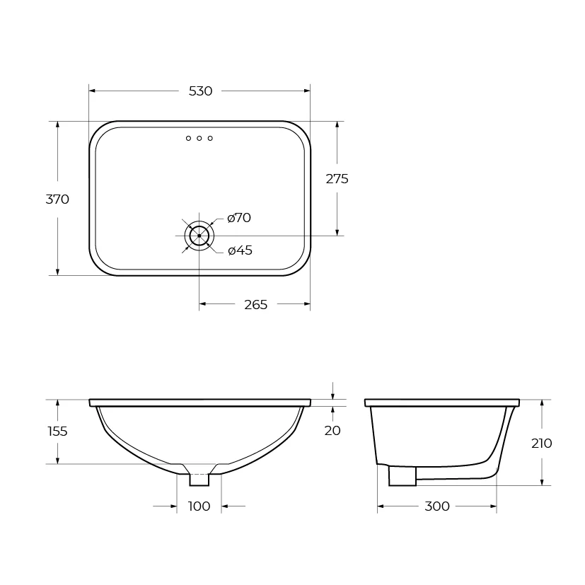 Приобрести belbagno накладная раковина 53х37 см, белый bb1006