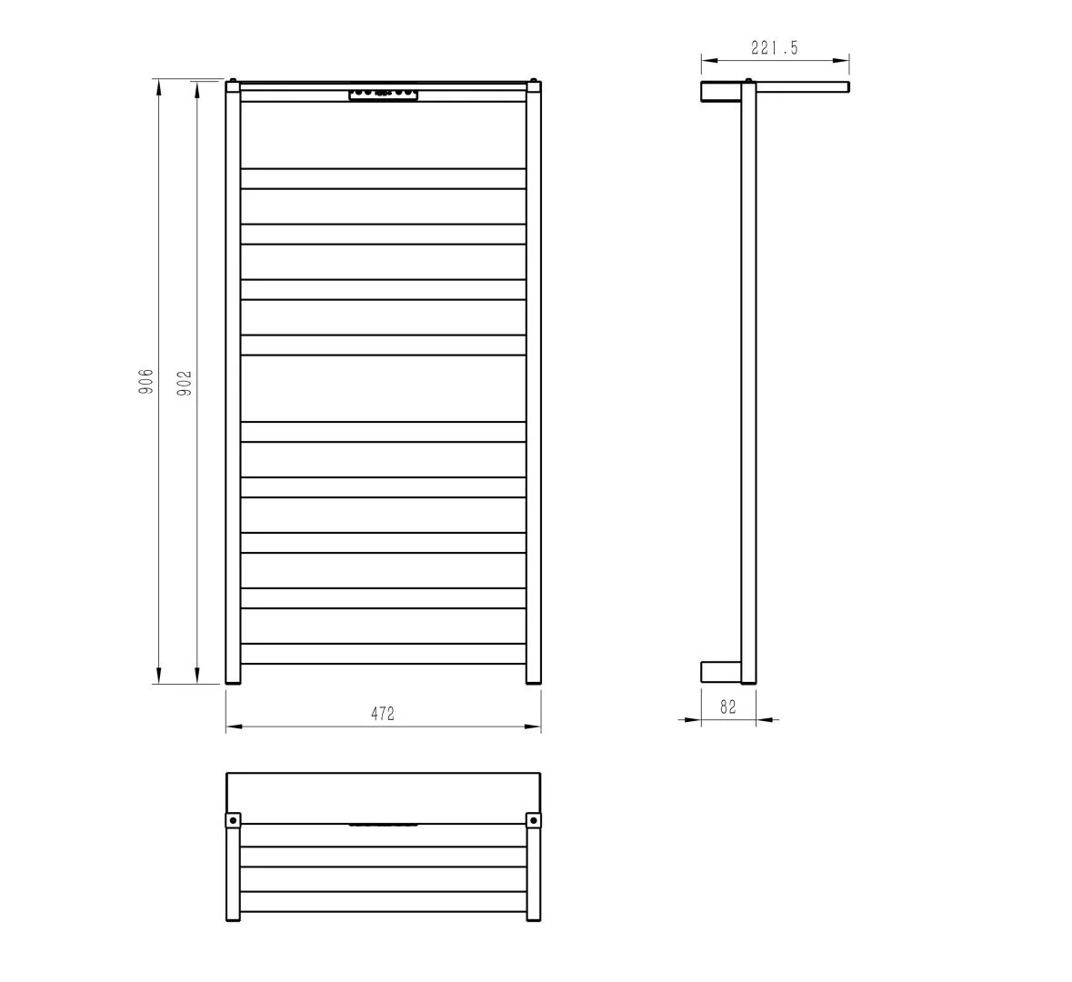 Приобрести полотенцесушитель электрический wonzon & woghand frankfurt, черный матовый (ww-a1029-mb)