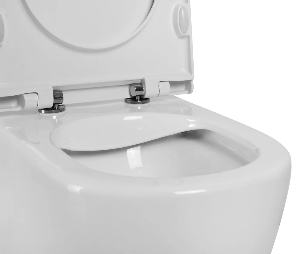 Приобрести belbagno унитаз безободковый приставной sfera-r с сиденьем дюропласт, микролифт, белый bb2141cbr/bb2034sc