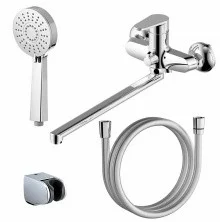 Azario Смеситель для ванны Castelo, с ручным душем, хром AZ-VJC138274C