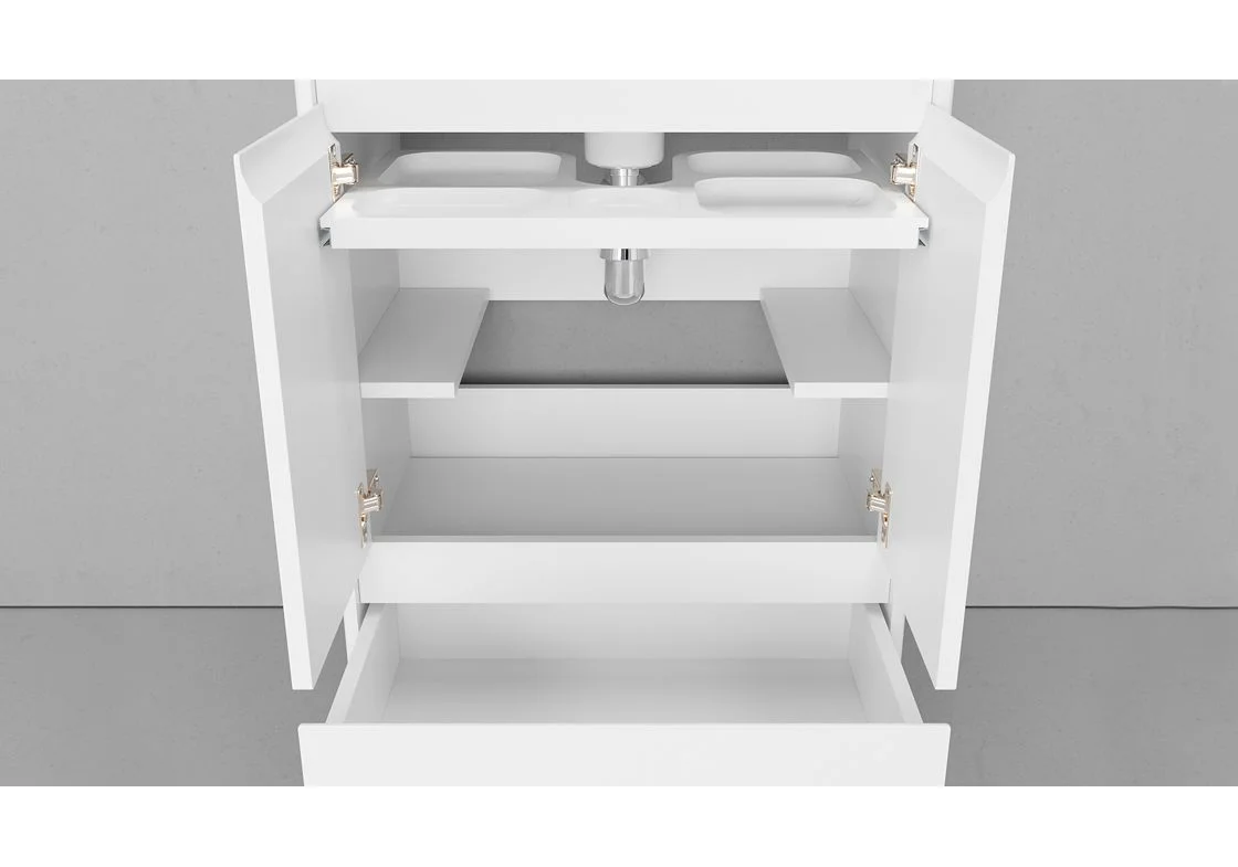 Приобрести тумба напольная с раковиной velvex klaufs 60 см tnkla.60.2d.1y-616.216, белый
