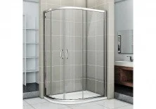 Ограждение душевое Bas Infinity R-120-C-CH 120х80 см