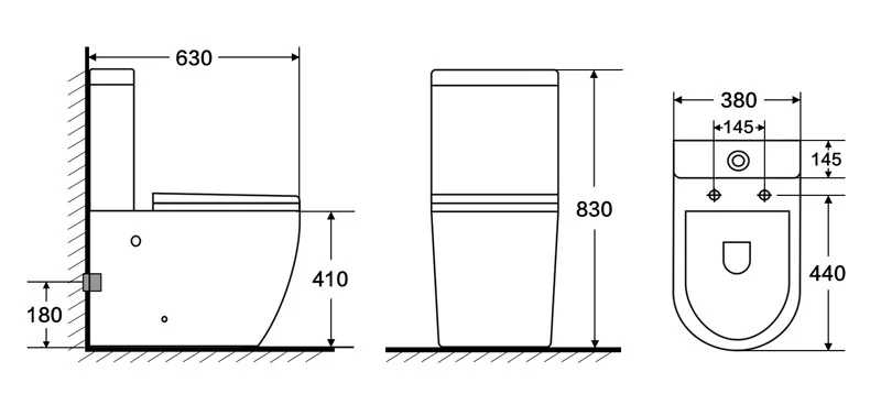 Приобрести azario напольный унитаз-компакт corsa, безободковый c крышкой с микролифтом, az-2062s-g