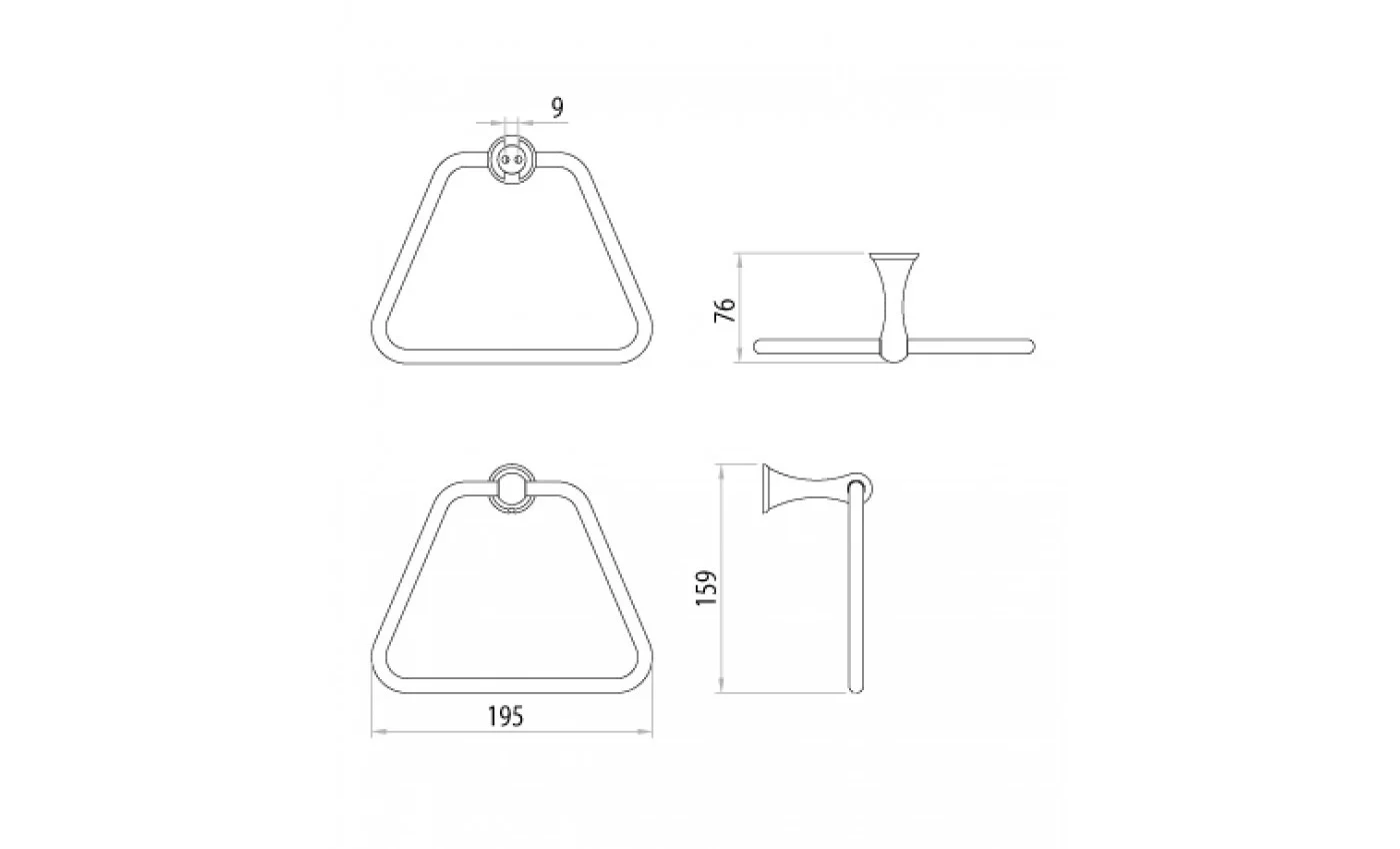Приобрести lemark полотенцедержатель standard, хром lm2135c