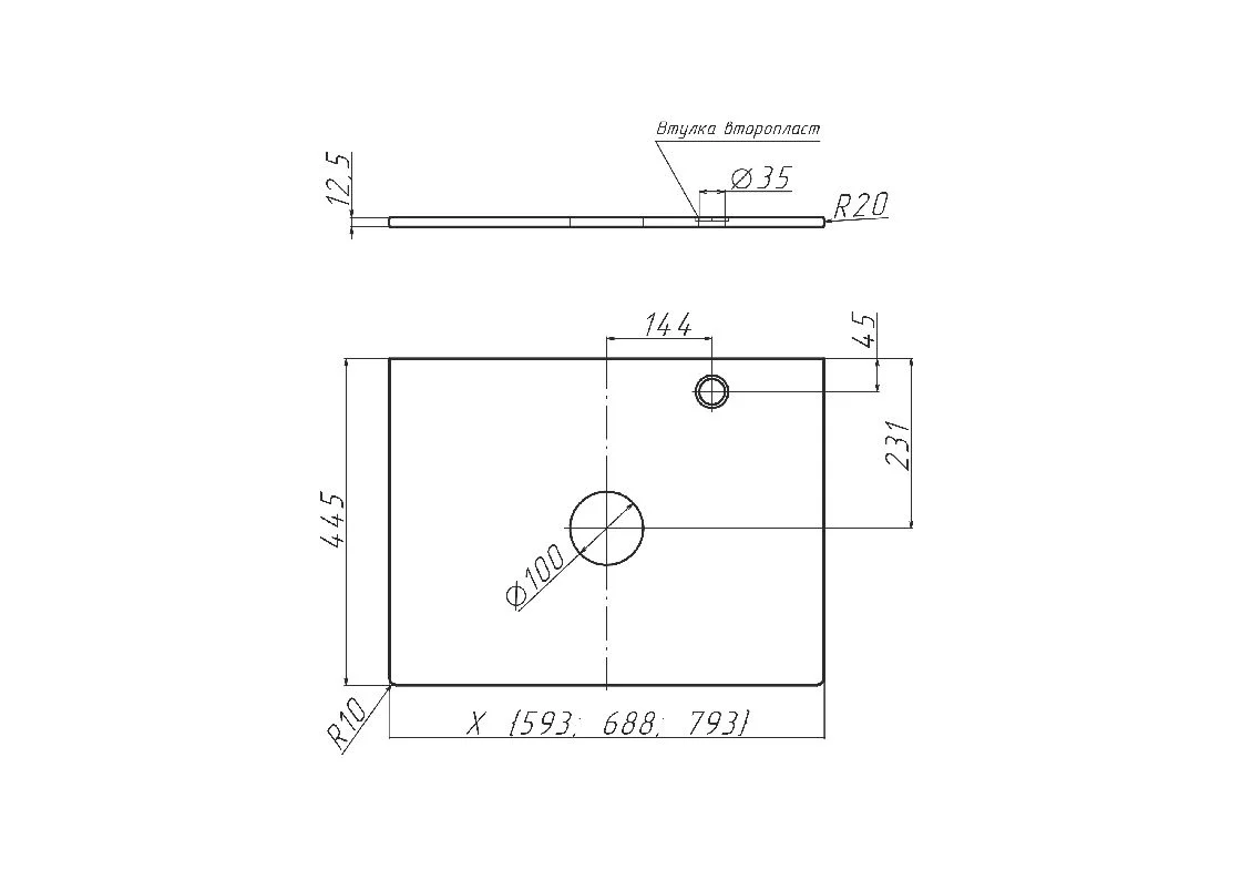 Приобрести столешница velvex klaufs 70 см stkla.70.mh-216.616, цвет белый мрамор