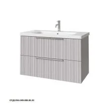 Caprigo Тумба с раковиной RAIN 90 см, серая, эмаль