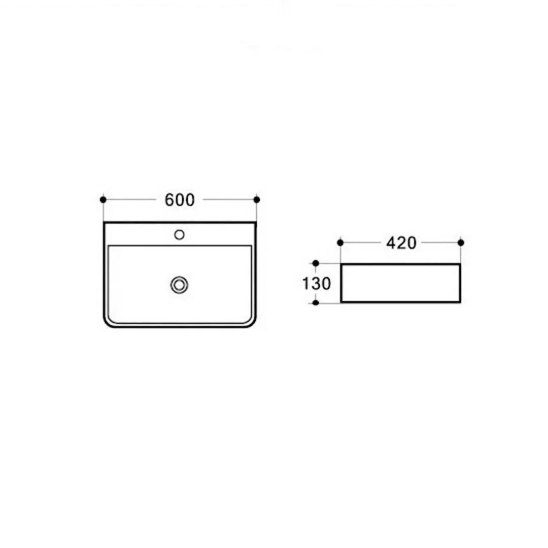 Приобрести vincea раковина накладная 60х42 см, белая vbs-303