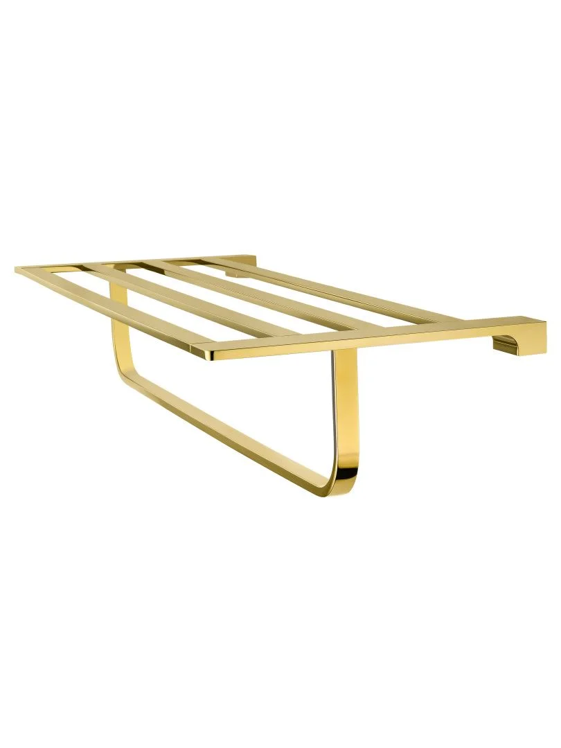 Приобрести полотенцедержатель с полкой wonzon & woghand eclipse, глянцевое золото (ww-9181-lg)