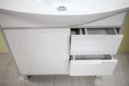 Приобрести тумба под раковину, напольная акватон рико 65 см, белый-ясень фабрик 1a213301rib90 