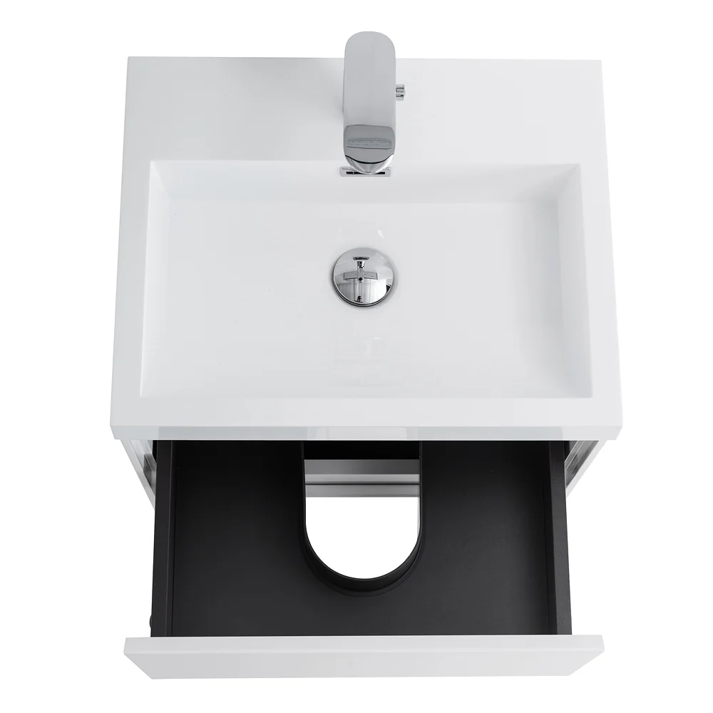 Приобрести belbagno тумба с раковиной pietra mini 50 см, подвесная bianco lucido, белая раковина