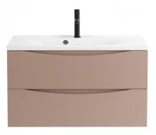 Тумба подвесная с раковиной BelBagno MARINO-900-2C-SO-CL-P 90 см, Cappuccino Lucido