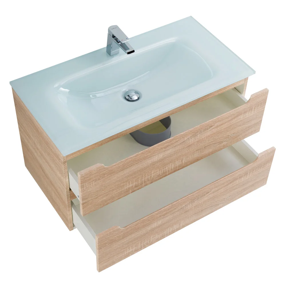 Приобрести belbagno тумба с раковиной etna 80 см, подвесная rovere bianco, стеклянная раковина