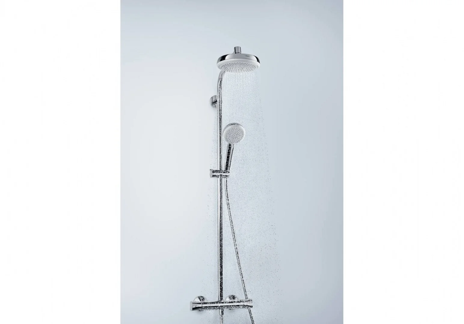 Приобрести душевая система с термостатом hansgrohe crometta 160 1 jet 27264400