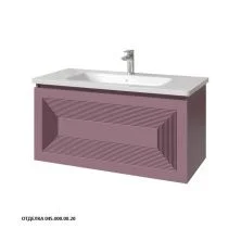 Caprigo Тумба с раковиной MODO Quarta 100 см, лиловая, эмаль