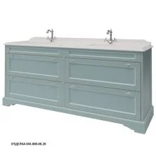 Caprigo Тумба с раковиной GREENWICH 200 см, голубая, эмаль