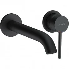 KLUDI BOZZ Настенный смеситель для умывальника, черный матовый, арт. 382453976